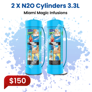 Miami Magic Infusions 2 x N2O Cylinders 3.3L