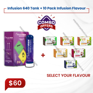1x Infusion 640 tank + 10 pack infusion flavour