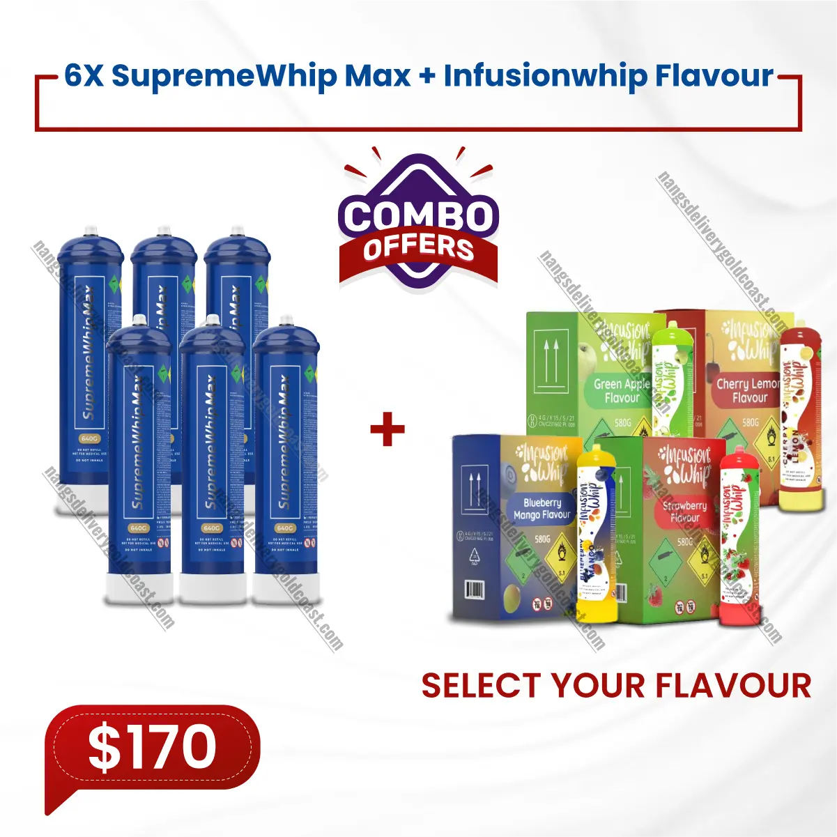 6X SupremeWhip Max + Infusionwhip Flavour