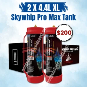 2 x Skywhip Pro Max 4.4L N2O Tank